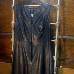 Antonio Melani Leather Pencil Dress